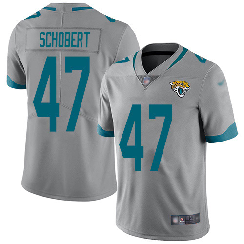 Jacksonville Jaguars #47 Joe Schobert Silver Youth Stitched NFL Limited Inverted Legend Jersey